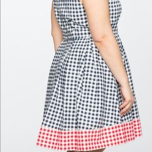 Draper James Eloquii Gingham Fit & Flare Dress NWT
